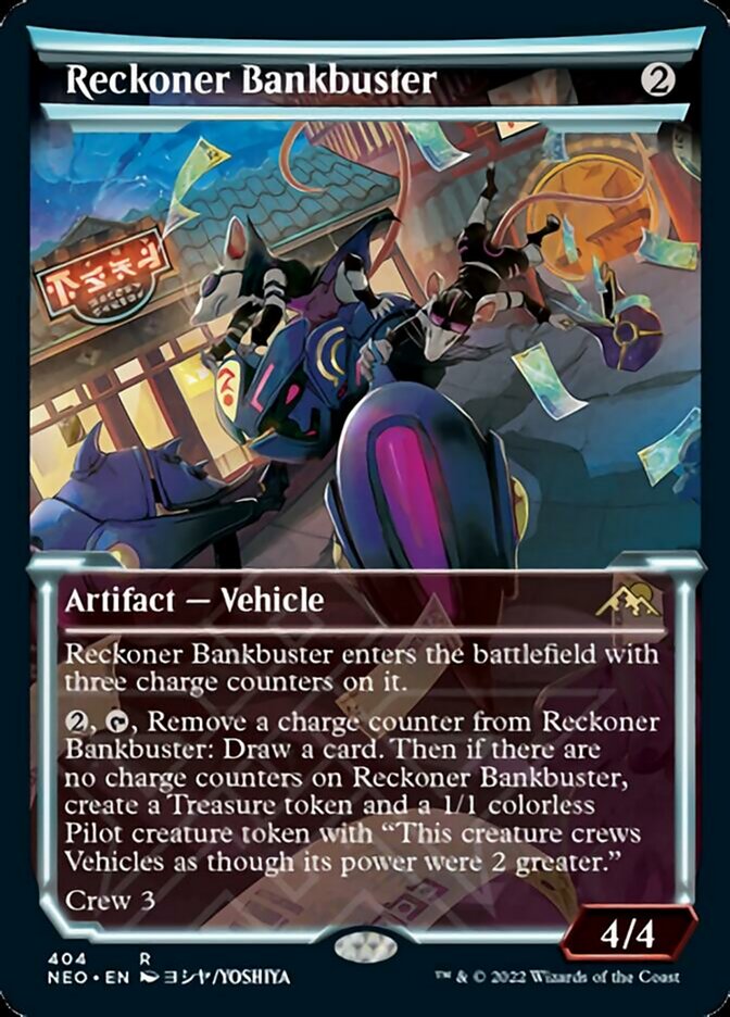 Reckoner Bankbuster (Showcase Soft Glow) [Kamigawa: Neon Dynasty] | Spectrum Games
