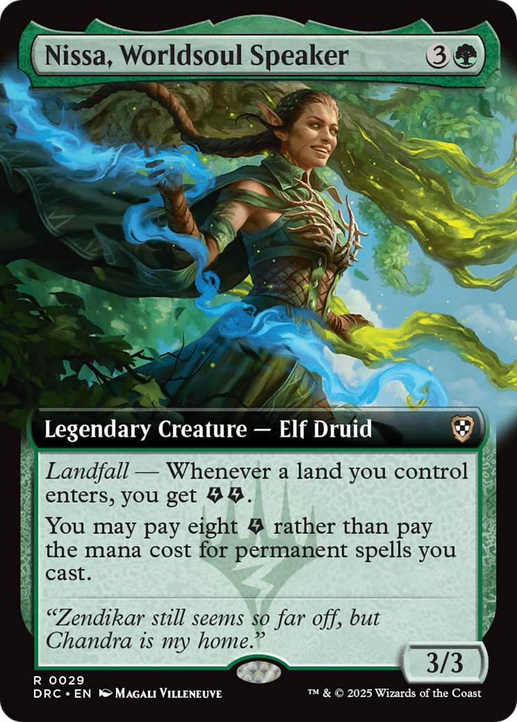 Nissa, Worldsoul Speaker (Extended Art) [Aetherdrift Commander] | Spectrum Games