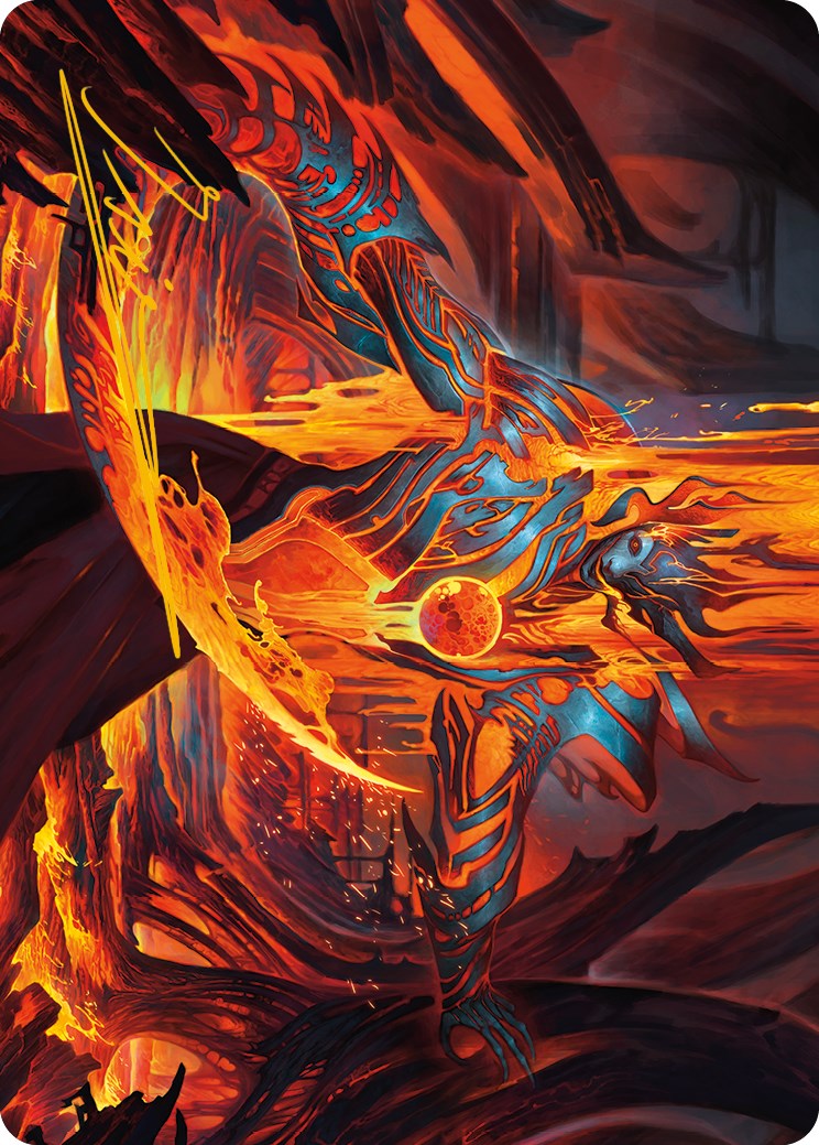 Free From Flesh Art Card (Gold-Stamped Signature) [Phyrexia: All Will Be One Art Series] | Spectrum Games