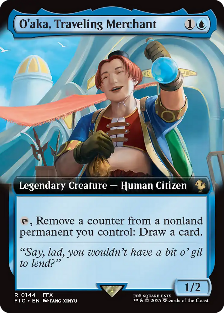 O'aka, Traveling Merchant (Extended Art) [FINAL FANTASY Commander] | Spectrum Games