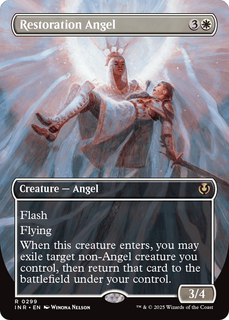 Restoration Angel (Borderless) [Innistrad Remastered] | Spectrum Games