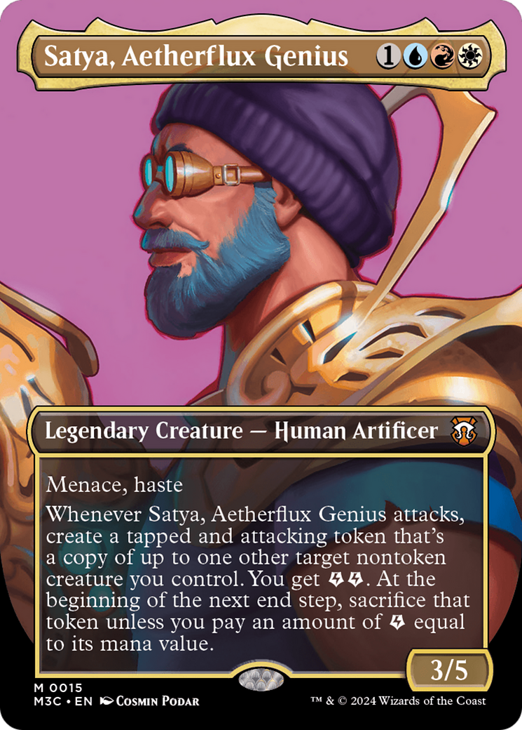 Satya, Aetherflux Genius (Borderless) [Modern Horizons 3 Commander] | Spectrum Games