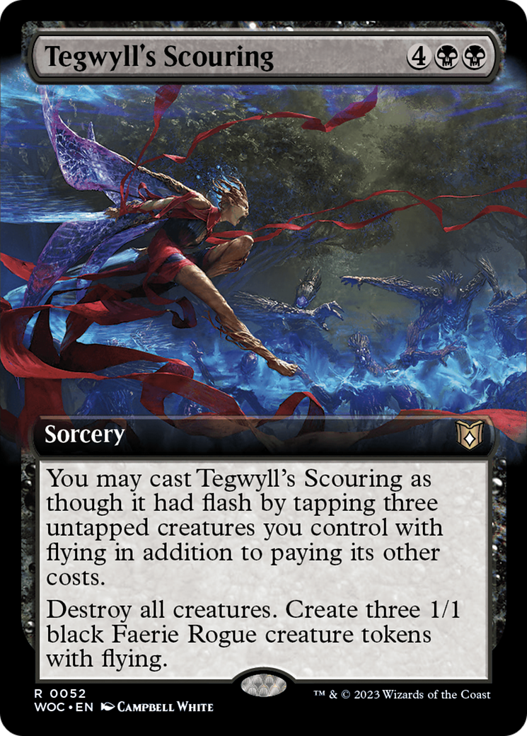 Tegwyll's Scouring (Extended Art) [Wilds of Eldraine Commander] | Spectrum Games