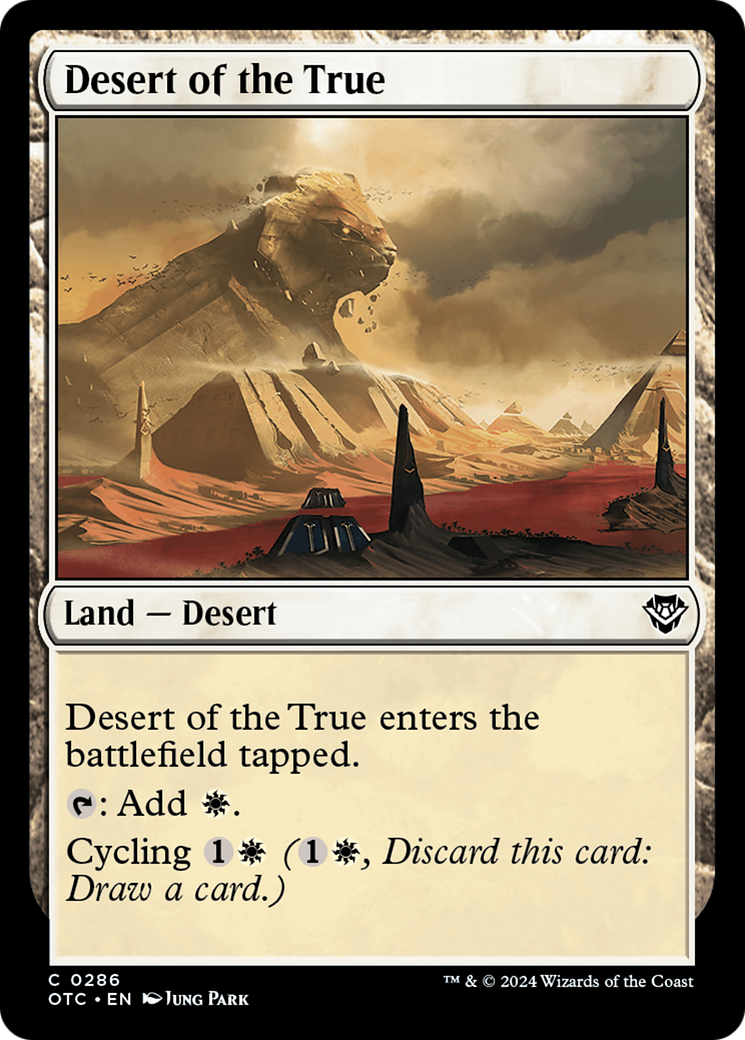 Desert of the True [Outlaws of Thunder Junction Commander] | Spectrum Games