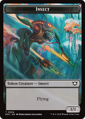 Insect // Beast (0005) Double-Sided Token [Edge of Eternities Commander Tokens] | Spectrum Games