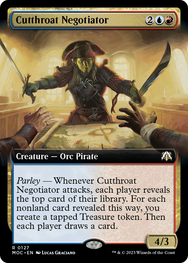 Cutthroat Negotiator (Extended Art) [March of the Machine Commander] | Spectrum Games