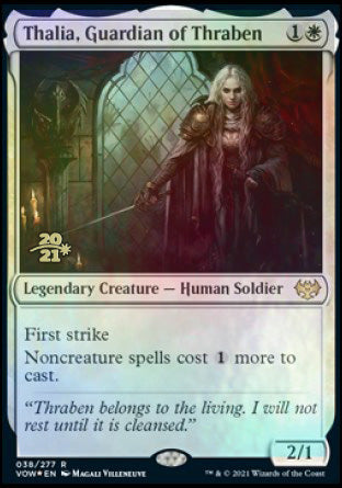 Thalia, Guardian of Thraben [Innistrad: Crimson Vow Prerelease Promos] | Spectrum Games