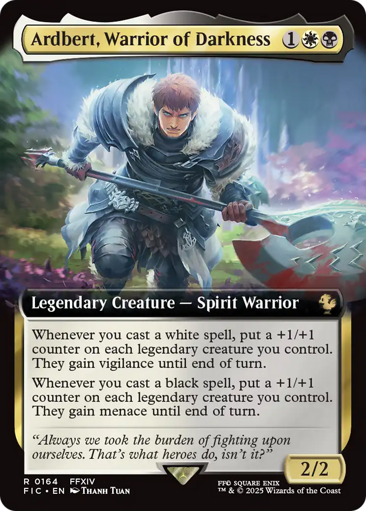 Ardbert, Warrior of Darkness (Extended Art) [FINAL FANTASY Commander] | Spectrum Games