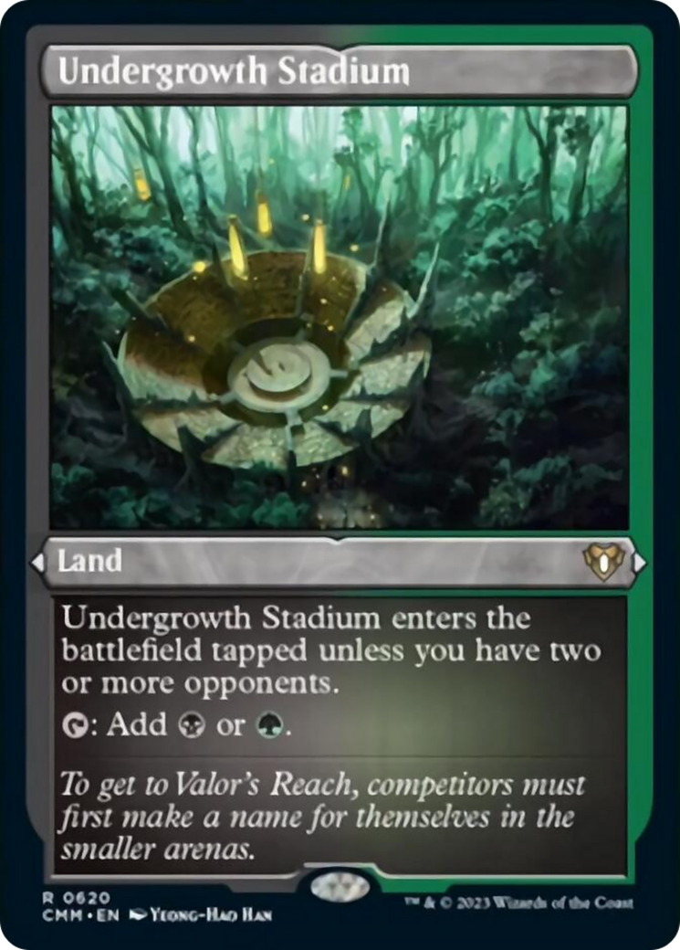 Undergrowth Stadium (Foil Etched) [Commander Masters] | Spectrum Games