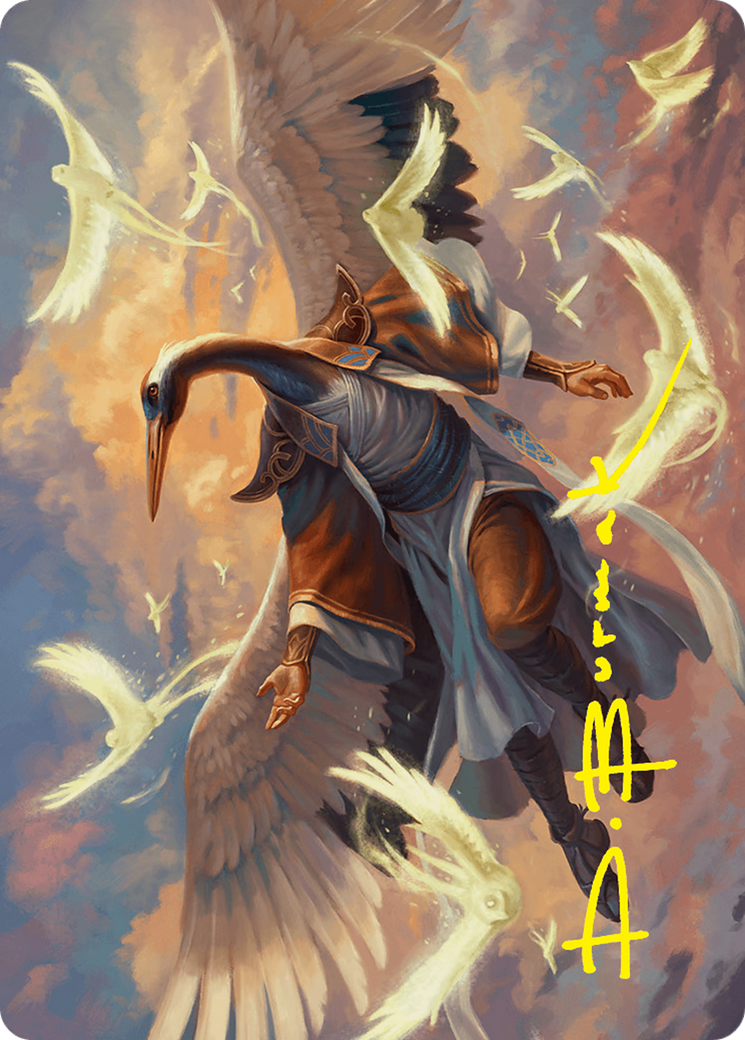 Kykar, Zephyr Awakener Art Card (16/54) (Gold-Stamped Signature) [Foundations Art Series] | Spectrum Games