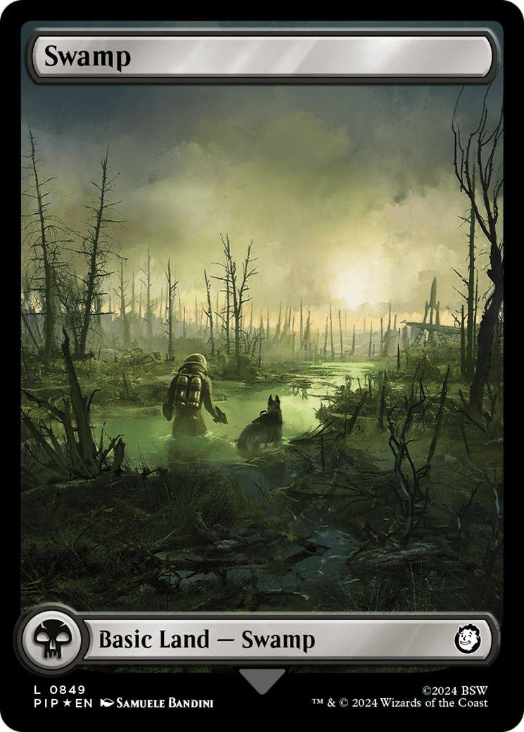 Swamp (0849) (Surge Foil) [Fallout] | Spectrum Games