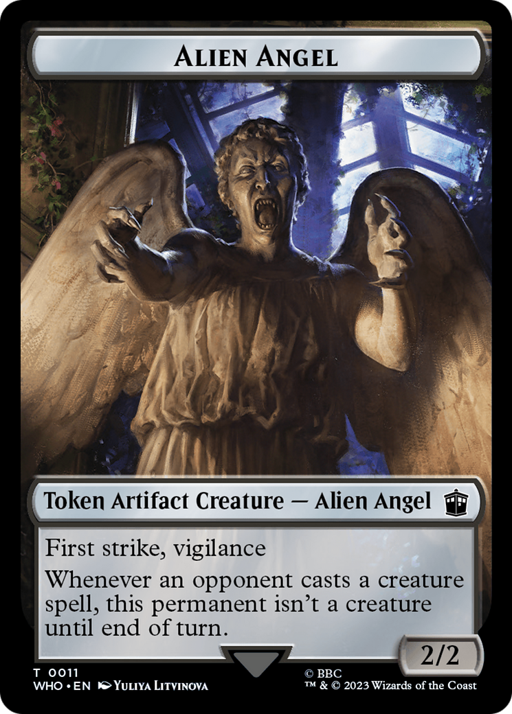 Alien Angel // Food (0025) Double-Sided Token [Doctor Who Tokens] | Spectrum Games