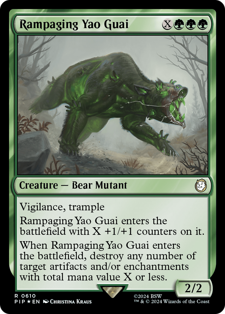 Rampaging Yao Guai (Surge Foil) [Fallout] | Spectrum Games