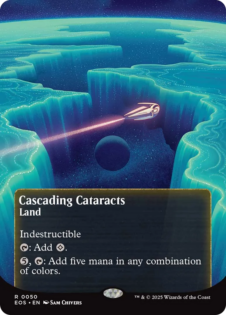 Cascading Cataracts Art Card (50/54) [Edge of Eternities Art Series] | Spectrum Games