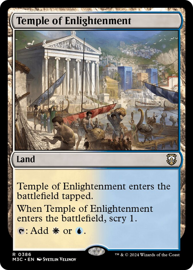 Temple of Enlightenment (Ripple Foil) [Modern Horizons 3 Commander] | Spectrum Games