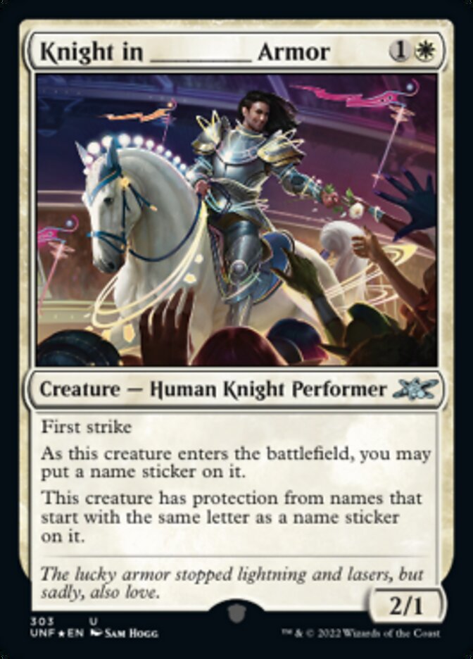 Knight in _____ Armor (Galaxy Foil) [Unfinity] | Spectrum Games