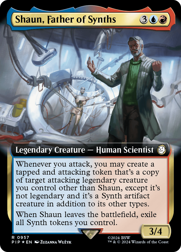 Shaun, Father of Synths (Extended Art) (Surge Foil) [Fallout] | Spectrum Games