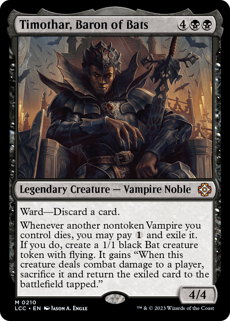 Timothar, Baron of Bats [The Lost Caverns of Ixalan Commander] | Spectrum Games