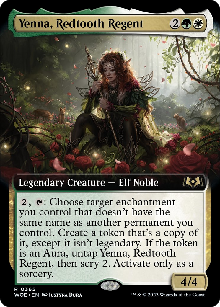 Yenna, Redtooth Regent (Extended Art) [Wilds of Eldraine] | Spectrum Games