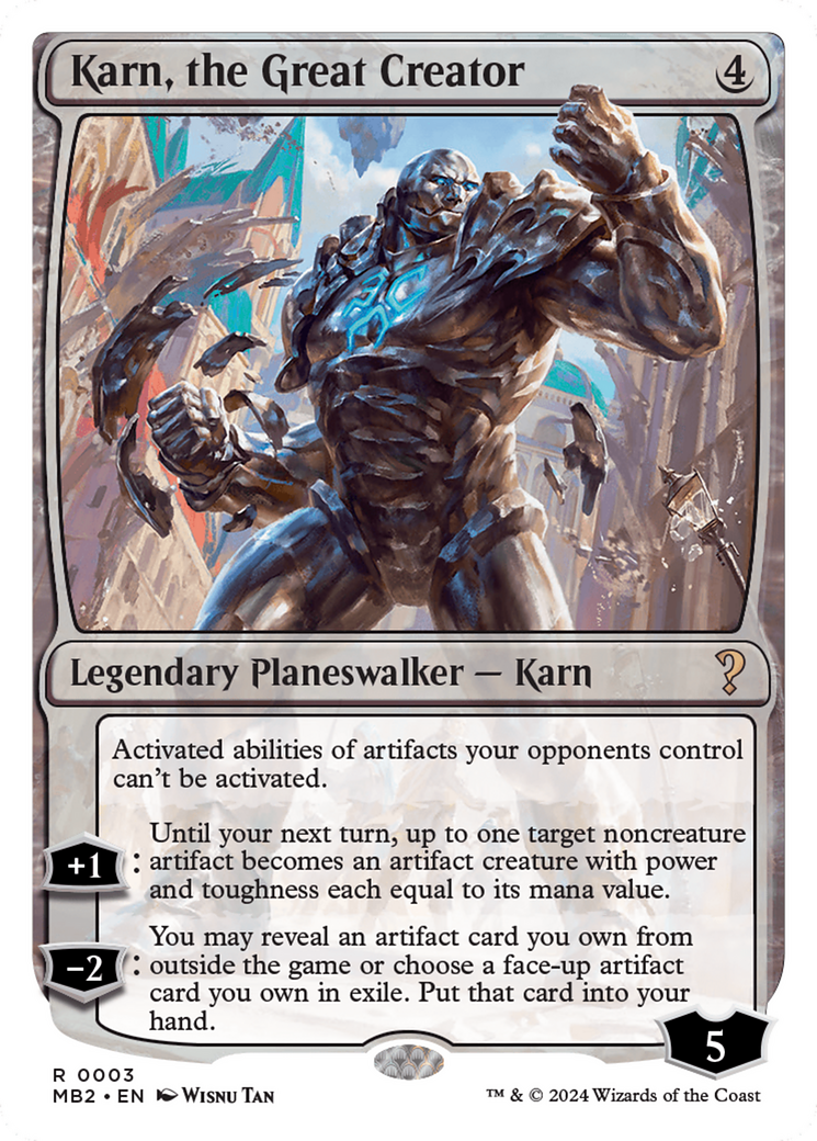 Karn, the Great Creator (White Border) [Mystery Booster 2] | Spectrum Games