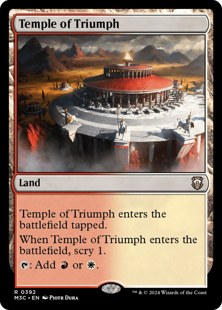 Temple of Triumph (Ripple Foil) [Modern Horizons 3 Commander] | Spectrum Games