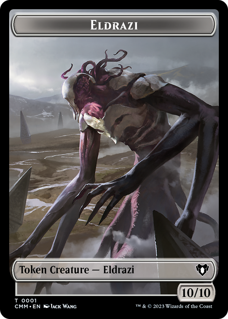 Eldrazi // Knight Double-Sided Token [Commander Masters Tokens] | Spectrum Games