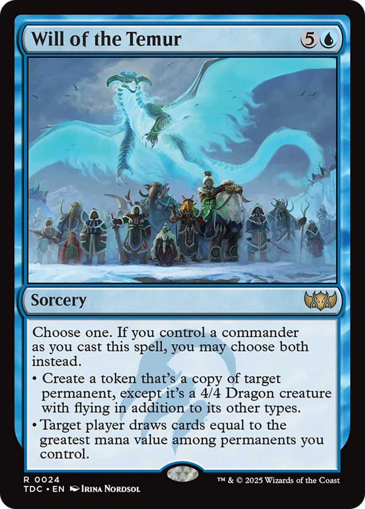 Will of the Temur [Tarkir: Dragonstorm Commander] | Spectrum Games