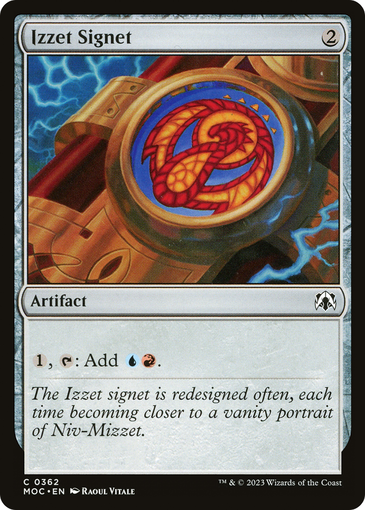 Izzet Signet [March of the Machine Commander] | Spectrum Games