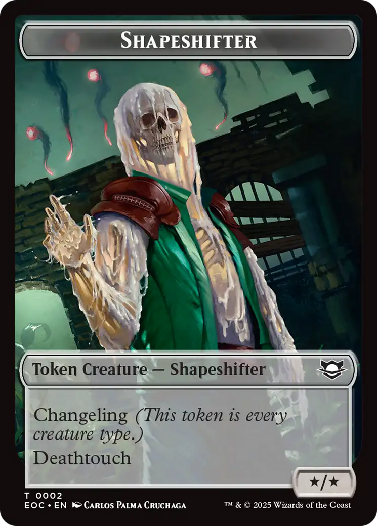 Shapeshifter // Golem (0013) Double-Sided Token [Edge of Eternities Commander Tokens] | Spectrum Games