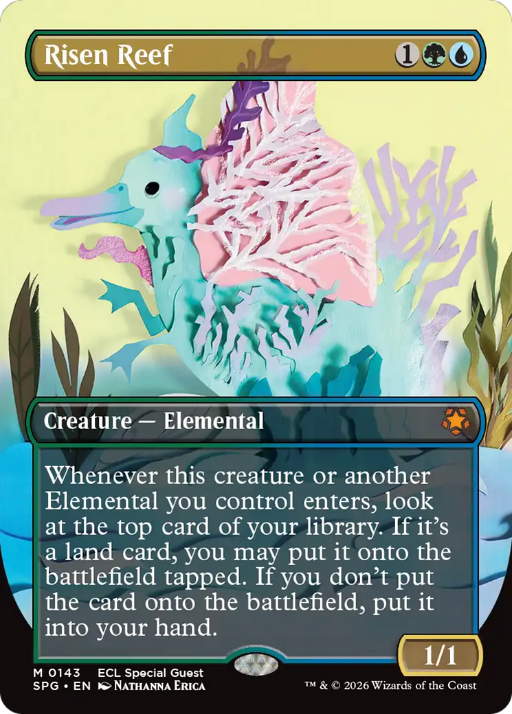 Risen Reef (Borderless) [Lorwyn Eclipsed Special Guests] | Spectrum Games