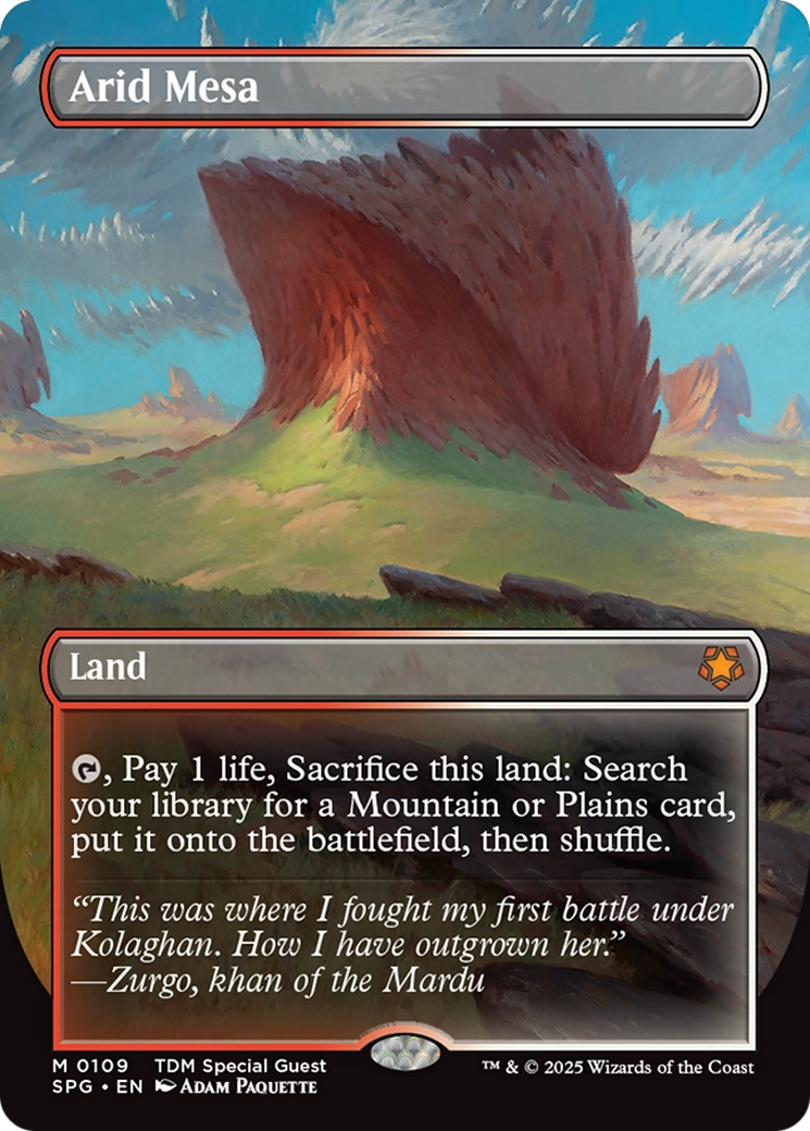 Arid Mesa (Borderless) [Tarkir: Dragonstorm Special Guests] | Spectrum Games