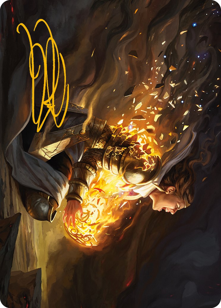 Vanish into Eternity Art Card (Gold-Stamped Signature) [Phyrexia: All Will Be One Art Series] | Spectrum Games