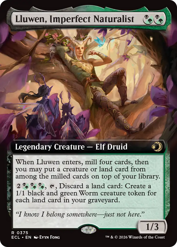 Lluwen, Imperfect Naturalist (Extended Art) [Lorwyn Eclipsed] | Spectrum Games
