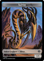 Copy (54) // Sliver Double-Sided Token [Commander Masters Tokens] | Spectrum Games