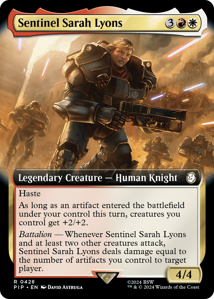 Sentinel Sarah Lyons (Extended Art) [Fallout] | Spectrum Games