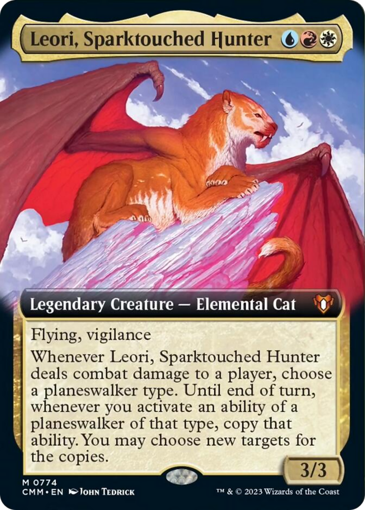 Leori, Sparktouched Hunter (Extended Art) [Commander Masters] | Spectrum Games