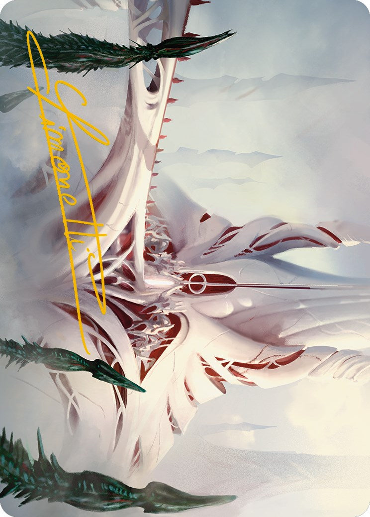 The Fair Basilica Art Card (Gold-Stamped Signature) [Phyrexia: All Will Be One Art Series] | Spectrum Games