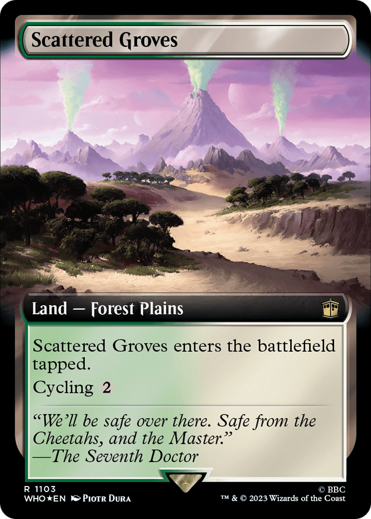 Scattered Groves (Extended Art) (Surge Foil) [Doctor Who] | Spectrum Games