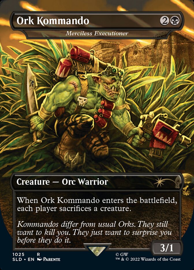 Ork Kommando - Merciless Executioner (Borderless) [Secret Lair Drop Series] | Spectrum Games