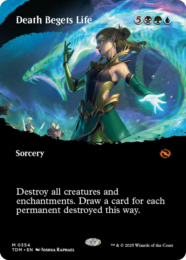 Death Begets Life (Borderless) [Tarkir: Dragonstorm] | Spectrum Games