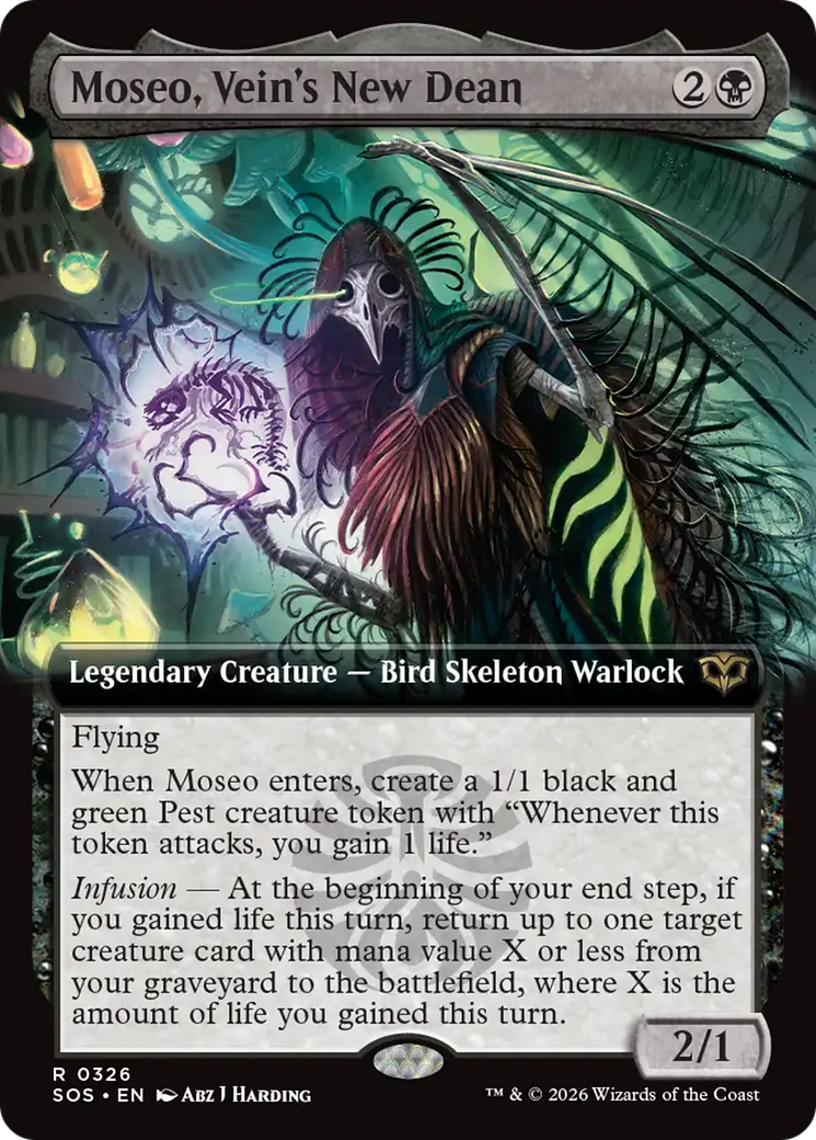 Moseo, Vein's New Dean (Extended Art) [Secrets of Strixhaven] | Spectrum Games