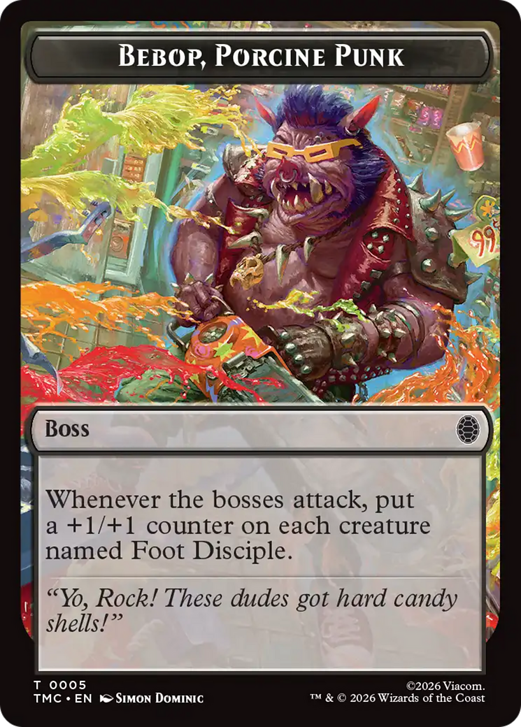Bebop, Porcine Punk [Teenage Mutant Ninja Turtles Commander Tokens] | Spectrum Games