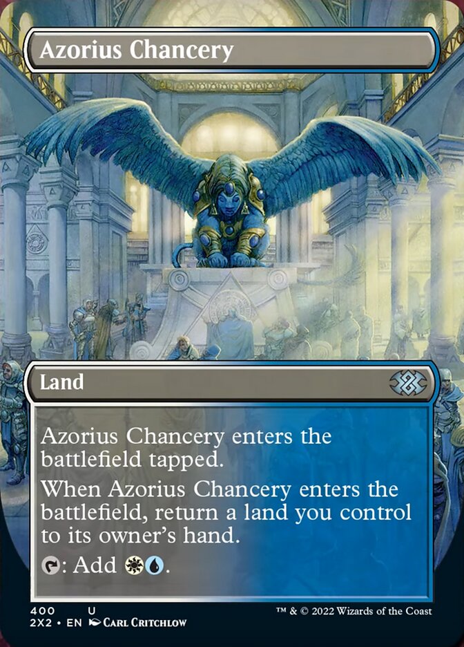 Azorius Chancery (Borderless Alternate Art) [Double Masters 2022] | Spectrum Games