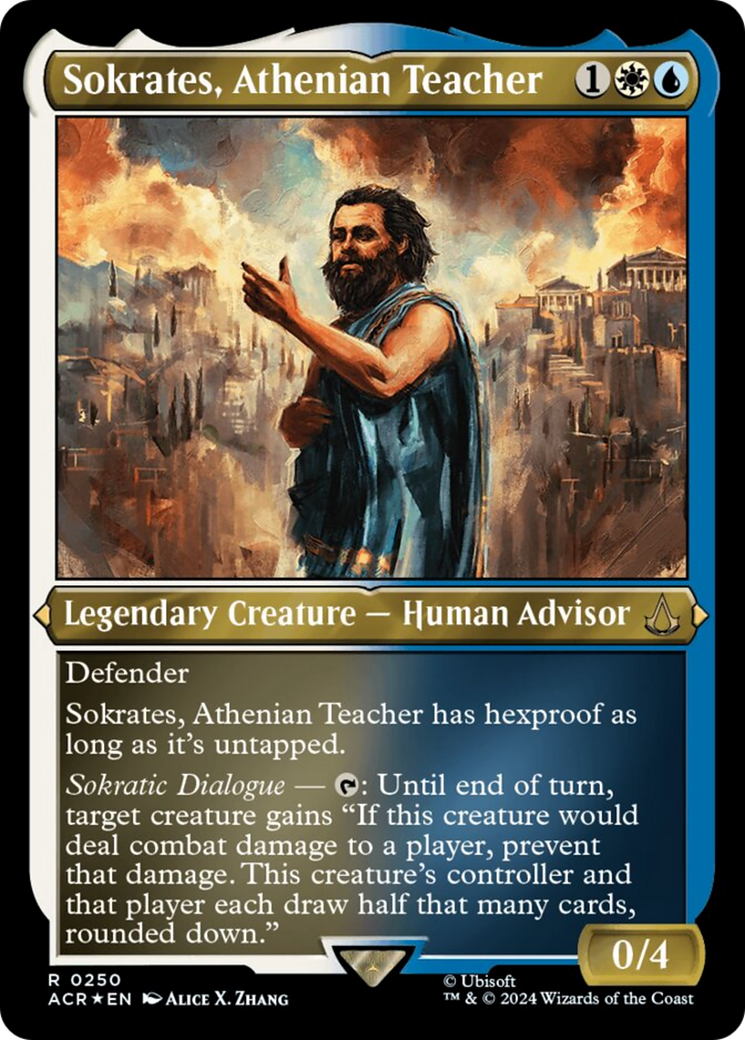 Sokrates, Athenian Teacher (Foil Etched) [Assassin's Creed] | Spectrum Games