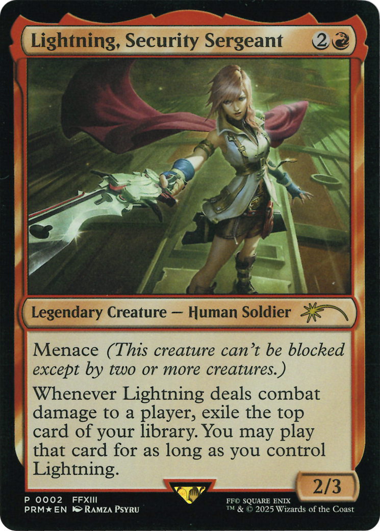 Lightning, Security Sergeant (Costco Bundle) [FINAL FANTASY Promos] | Spectrum Games