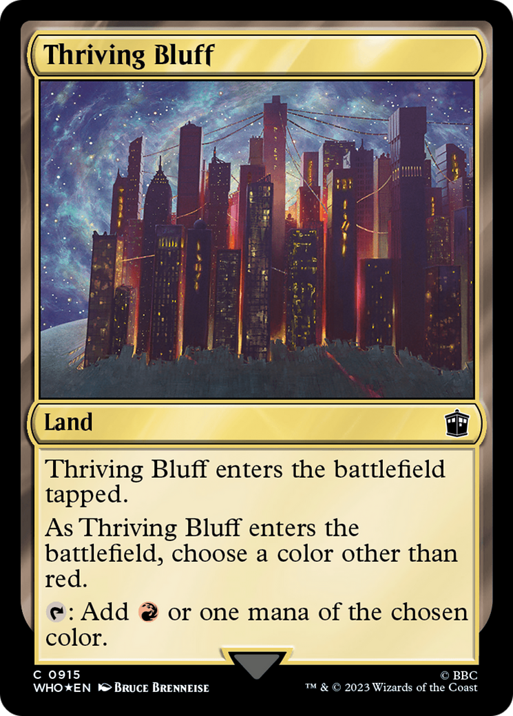 Thriving Bluff (Surge Foil) [Doctor Who] | Spectrum Games