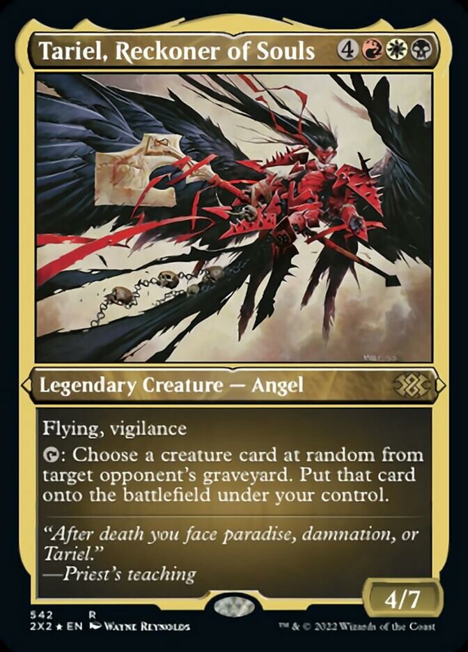 Tariel, Reckoner of Souls (Foil Etched) [Double Masters 2022] | Spectrum Games