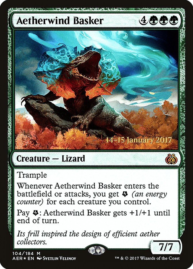 Aetherwind Basker [Aether Revolt Prerelease Promos] | Spectrum Games