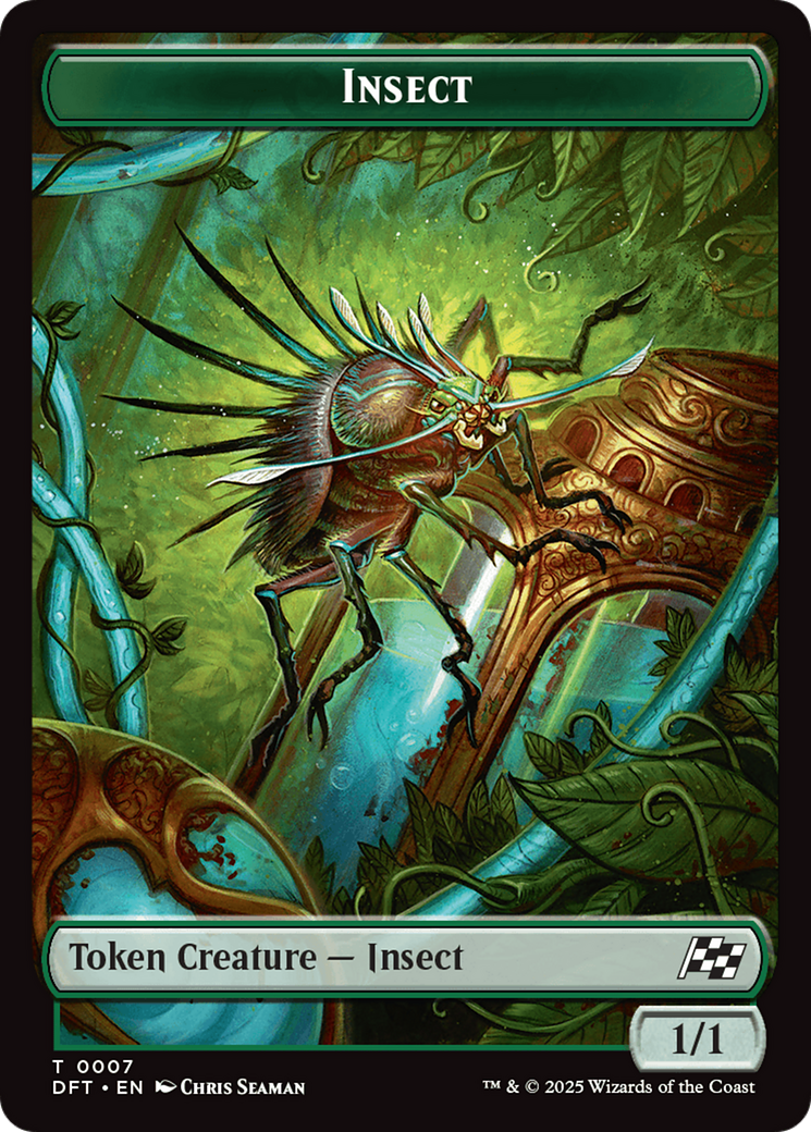 Insect // Elephant Double-Sided Token [Aetherdrift Tokens] | Spectrum Games