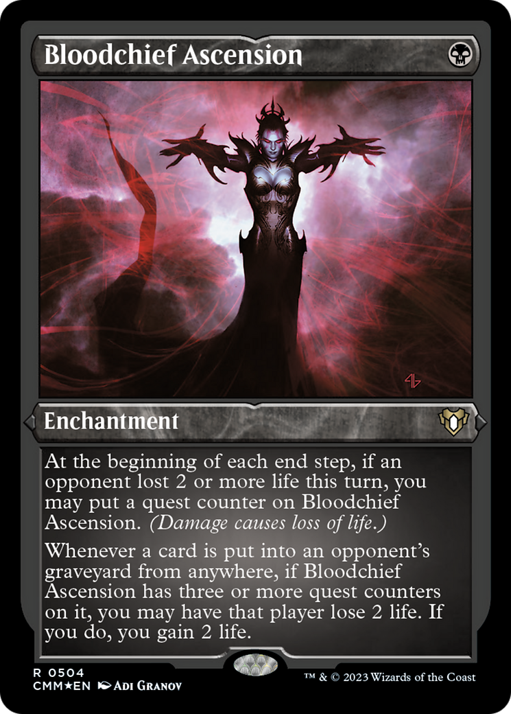 Bloodchief Ascension (Foil Etched) [Commander Masters] | Spectrum Games